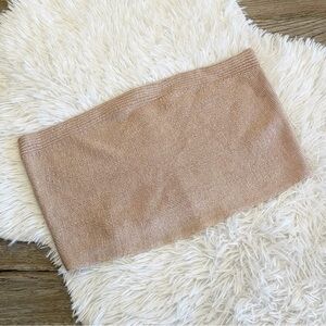 Free People Tan Tube Crop Top